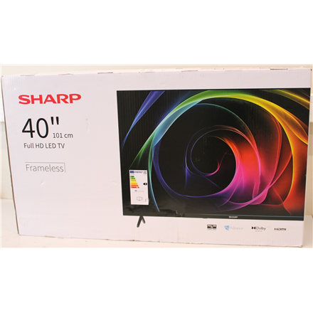 SALE OUT. Sharp 40HA1205E 40" (101cm) Full HD TV | SALE OUT. Sharp 40HA1205E | 40 | FHD | Black | DAMAGED PACKAGING
