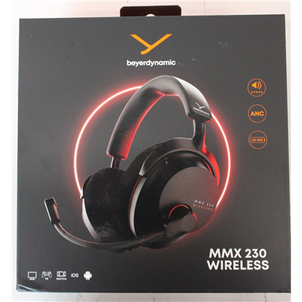 SALE OUT. Beyerdynamic MMX 230 Black Bluetooth ANC Headphones, Wireless | SALE OUT. Headphones | MMX 230 | Bluetooth | Over-Ear | Microphone | Black | Noise canceling | DEMO, MISSING USB ADAPTER | Warranty 24 month(s)...