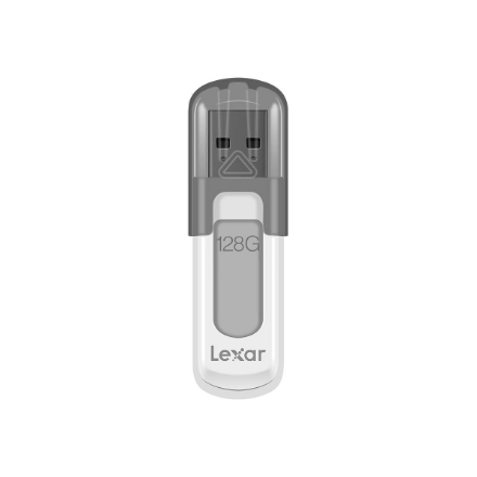 Lexar | Flash drive | JumpDrive V100 | 128 GB | USB Type-A | Grey
