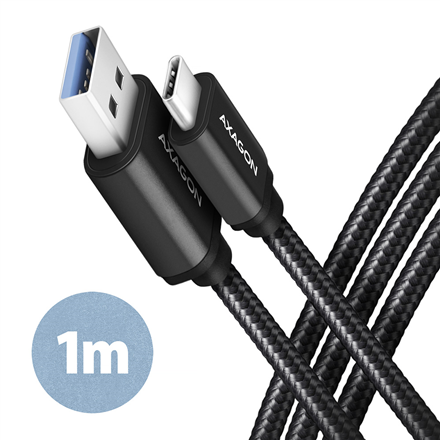 AXAGON | Data and charging USB 3.2 Gen 1 cable, 1 m | BUCM3-AM10AB | USB Type A - USB Type C