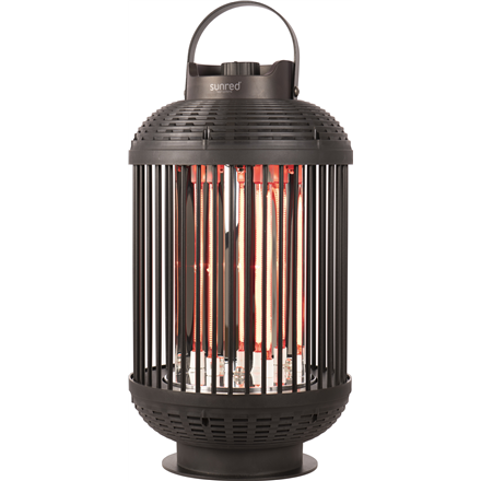 SUNRED | Heater | D-INDO-12T, Indox Dark Table | Infrared | 1200 W | Black | IP55