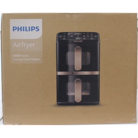SALE OUT. Philips NA462/80 Airfryer 4000 Series Dual Basket, 10 L | Philips Airfryer, Dual Basket | NA462/80 4000 Series | Capacity 10 L | Power 2750 W | RapidAir | Silk White/Beige | DAMAGED PACKAGING