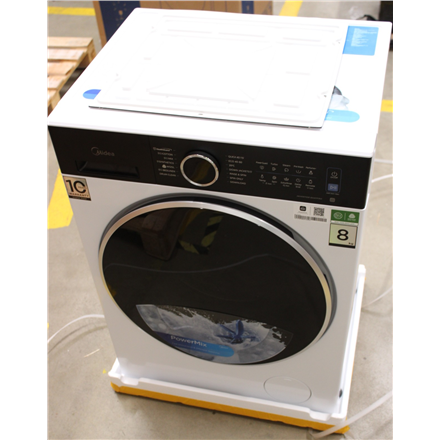 SALE OUT. Midea MF205W80BA30/W-BK Washing Machine | Midea | Washing Machine | MF205W80BA30/W-BK | Energy efficiency class A | Front loading | Washing capacity 8 kg | 1400 RPM | Depth 49 cm | Width 60 cm | Display | LE...