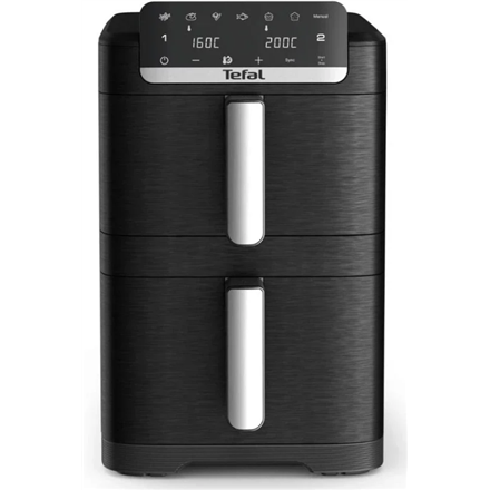 Tefal EY7528E0 Easy Fry Crispy Stack Double basket Airfryer, 10 L