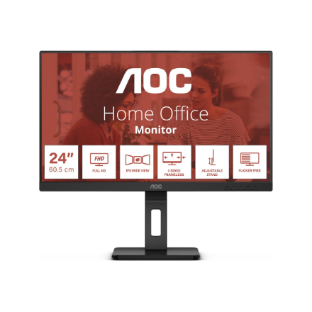 AOC | 24E3QAF | 23.8 " | IPS | FHD | 16:9 | 75 Hz | 4 ms | 1920 x 1080 pixels | 300 cd/m² | HDMI ports quantity 1 | Black