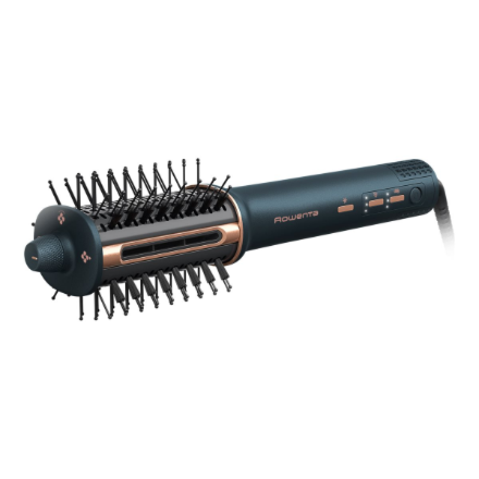 Rowenta Hair straightening brush/hair dryer | UB9720E0 | Ion conditioning | Number of heating levels 3 | 1100 W | Blue/Copper