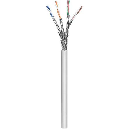 Goobay | CAT 6a network cable, S/FTP (PiMF) | 96094 | Cable type - round cable. AWG 26/7 (stranded). Meter scaling yes. Cable sheath diameter (approx.) 6.3 mm. Inner conductor material CU (copper). Material cable shea...