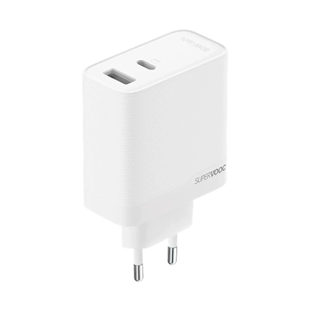 OPPO SUPERVOOC 80W Adapter, OSAB7CF3AE, White | Adapter