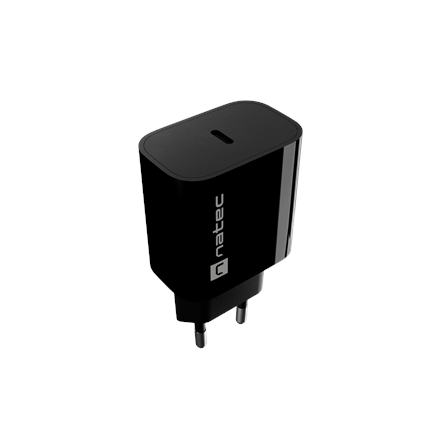 Natec Ribera USB Charger 1X USB-C 20W, Black