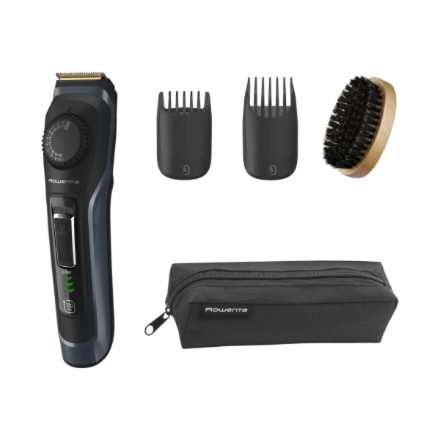 Rowenta Beard Trimmer | TN3804E0 Virtuo | Cordless | Number of length steps 39 | Black/Blue