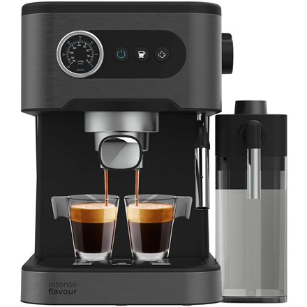 Cecotec Coffee machine | Power Espresso 20 Pro Latte | Pump pressure 20 bar | Built-in milk frother | Semi-automatic | Black | 1350 W