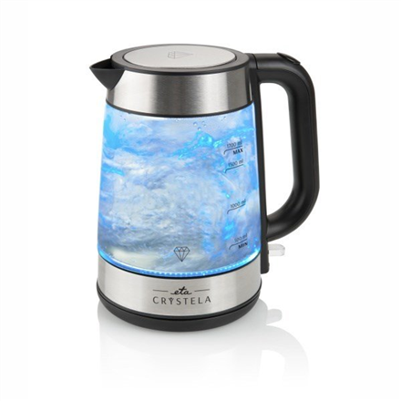 ETA | Kettle | ETA615390000 | Standard | 2200 W | 1.7 L | Glass | 360° rotational base | Black/Stainless Steel