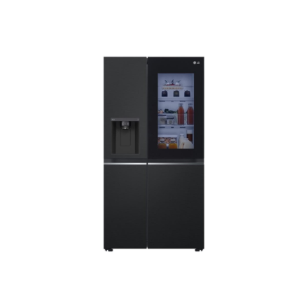 Refrigerator | GSGV81EPLL | LG Energy efficiency class E | Free standing | Height 179 cm | Side by side | No Frost system | Fridge net capacity 416 L | Freezer net capacity 219 L | Display | 36 dB | Matte black