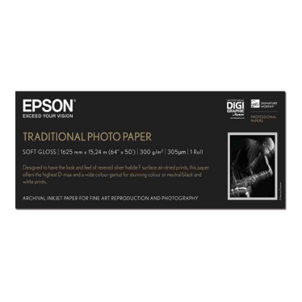 Traditional Photo Paper (64" x 15 m) | C13S045107 | Photo Paper | 300 g/m²
