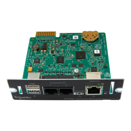 Schneider Electric AP9641 | Network Management Card 3 (NMC3) with Environmental Monitoring, secure remote UPS monitoring and management