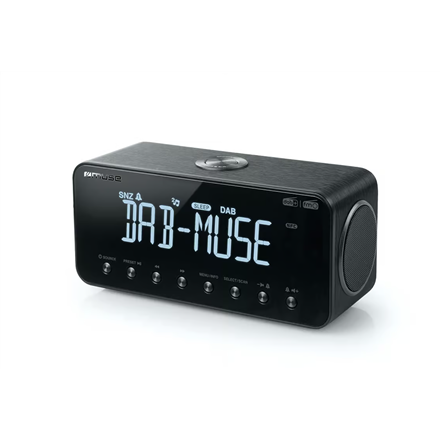 Muse | DAB+/FM Clock Radio with Bluetooth | M-196 DBT | Alarm function | NFC features | AUX in | Black