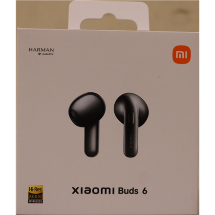 SALE OUT. Xiaomi Buds 6, Graphite Black | SALE OUT. | Xiaomi Buds 6 | Bluetooth | Semi-in-ear | Microphone | Graphite Black | Noise canceling | DEMO | Warranty 24 month(s) | Wireless