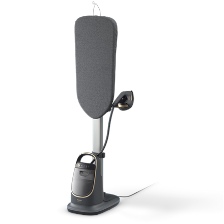Philips 8500 Series All-in-One Ironing Solution | AIS8540/80 | Stand Steamer | 2200 W | 1.2 L | 90 g/min | Dark slate/Gold