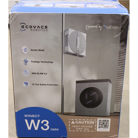 SALE OUT. | Ecovacs Window Cleaning Robot | WINBOT W3 OMNI | Corded/Cordless | 8000 Pa | White/Silver | DAMAGED PACKAGING, USED AND SCRATCHED
