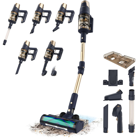 Cecotec Vacuum cleaner | Rockstar RX70 AquaPet Flex Conga | Cordless operating | Stick/handheld | 780 W | Operating time (max) 100 min | Blue/Gold