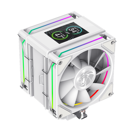 Gamemax CPU Air Cooler | SIGMA 620 LCD WH | White