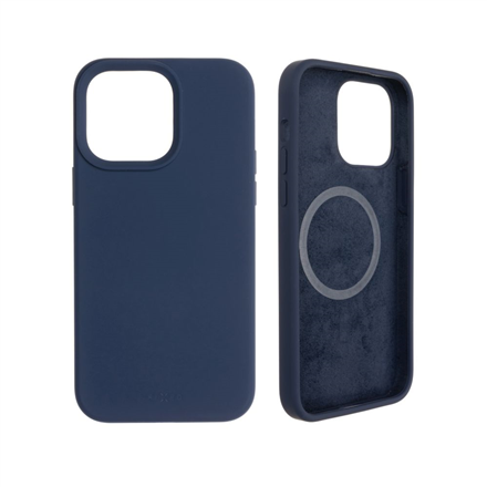 Fixed | MagFlow with MagSafe support | Back cover | Apple | iPhone 14 Pro Max | Liquid silicon | Blue