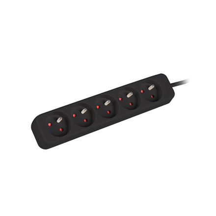 Lanberg | Power strip outlets for UPS system, 1m | PS0-05E-0100-IEC-BK | Sockets quantity 5