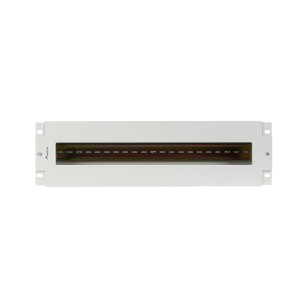 Lanberg 19" 3U Voltage Distrubution Panel with Din Rail TS-35 | Grey