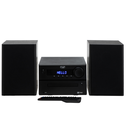 Adler | Mini Hi-Fi Stereo System | AD 1917 | Speakers | USB connectivity | Bluetooth | FM