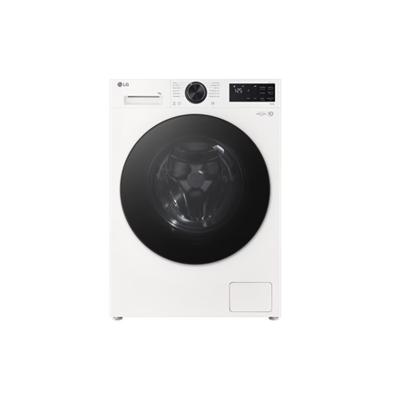 LG | Washing machine | F2X50S9TWB | Energy efficiency class A | Front loading | Washing capacity 9 kg | 1200 RPM | Depth 48 cm | Width 60 cm | Display | LED | Steam function | Direct drive | Wi-Fi | White