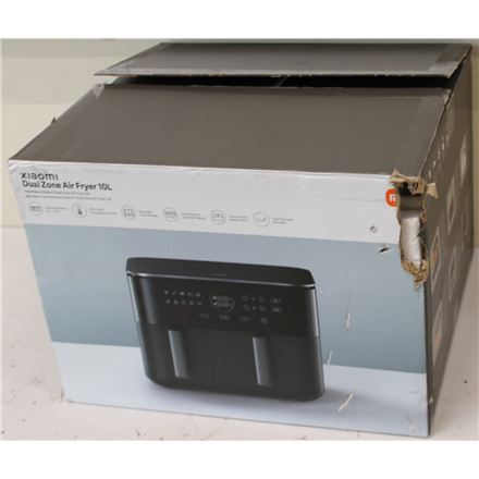 SALE OUT. Xiaomi Dual Zone Air Fryer 10L EU | Xiaomi Dual Zone Air Fryer EU | Power 2700 W | Capacity 10 L | Black | DAMAGED PACKAGING | 24 month(s)