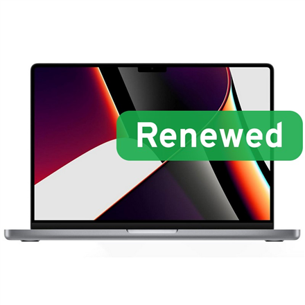 Apple Renewed Grade B | MacBook Pro 14 A2442 | 14 " | 16 GB | SSD | 1000 GB | Apple M1 Pro 10-core CPU | macOS | Keyboard language US/RU