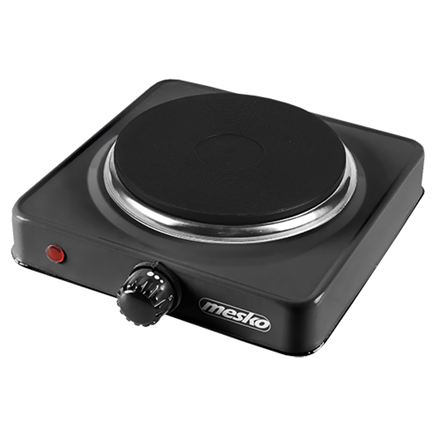 Mesko | Hob | MS 6508 | Number of burners/cooking zones 1 | Rotary | Electric | Black