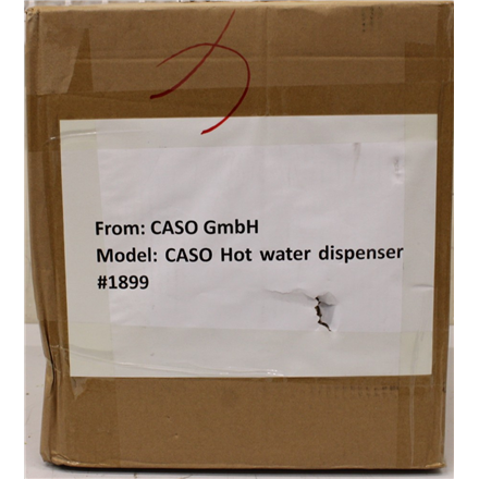 SALE OUT. Caso 01899 Hot Water Dispenser NOT ORIGINAL PACKAGING, SCRATCHED, DEMO | SALE OUT. | Caso NOT ORIGINAL PACKAGING, SCRATCHED, MISSING MANUAL