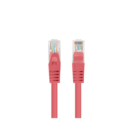 Lanberg Patchcord CAT.6 UTP 0.5M fluke passed 10-pack, Red | PCU6-20CC-0050-R