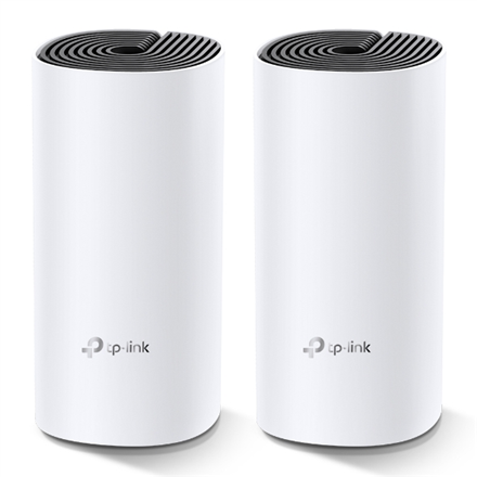 TP-LINK | Whole Home Mesh WiFi System | Deco M4 (2-Pack) | 802.11ac | 300+867 Mbit/s | 10/100/1000 Mbit/s | Ethernet LAN (RJ-45) ports 2 | Mesh Support No | MU-MiMO Yes | No mobile broadband | Antenna type 2xInternal...