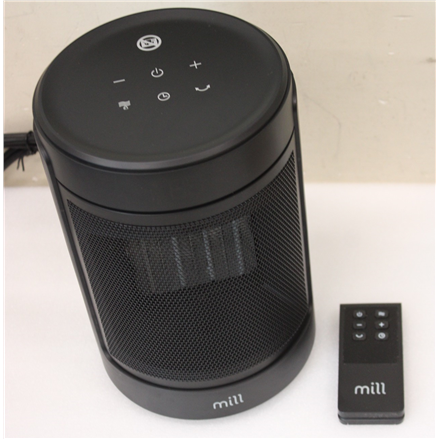 SALE OUT. Mill Ceramic Fan Heater 1500 W, 2 heat settings, 4 modes, LED display, Timer, Remote control, Black | Mill FH1500BLACK | Ceramic fan heater | 1500 W | Suitable for rooms up to 22 m² | Black | NOT ORIGINAL PA...