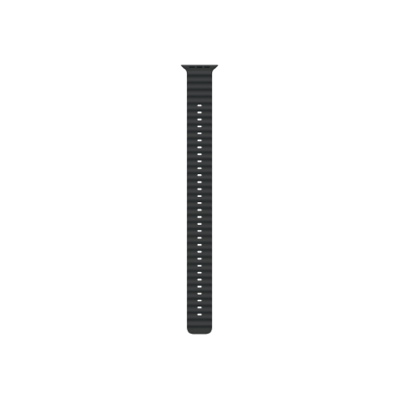 Apple | 49mm Black Ocean Band Extension - Natural Titanium Finish