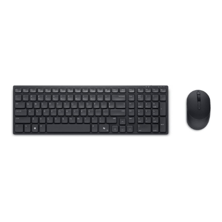 Dell | Silent Keyboard and Mouse | KM555 | Keyboard and Mouse Set | Wireless | Wireless connection | US International (QWERTY) | Black