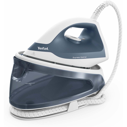 TEFAL Steam generator iron | FV2C41E0 Express Optimal | 2400 W | 1.2 L | 5 bar | Auto power off | Vertical steam function | Calc-clean function | Blue/White