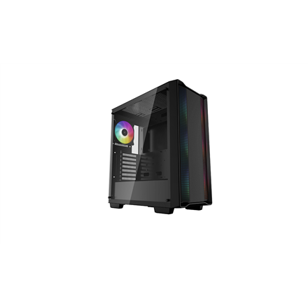 Deepcool | CC560 (with 4pcs ARGB Fans) | Side window | Mid-Tower | ATX PS2 | Black
