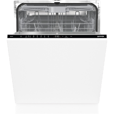 Gorenje Dishwasher | GV643E90 | Built-in | Width 60 cm | Number of place settings 16 | Number of programs 6 | Energy efficiency class E | Display | AquaStop function | White