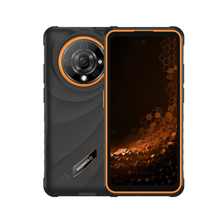Hammer | Iron 6 | Orange | 6.56 " | IPS | 1612 x 720 pixels | Mediatek | Dimensity 6300 | Internal RAM 8 GB | 256 GB | Dual SIM | 3G | 4G | 5G | Main camera resolution 64 MP | Android | 15 | 6050 mAh