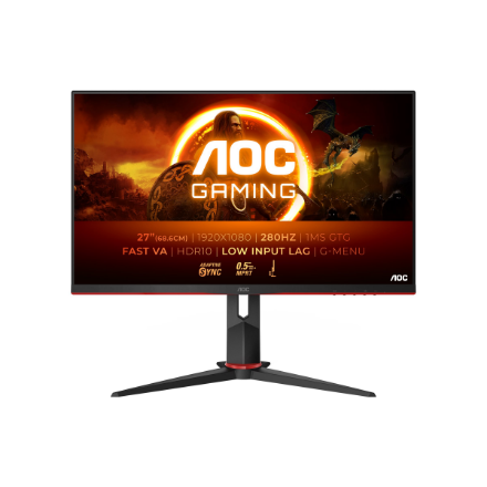 AOC | 27G2ZN3/BK | 27 " | VA | FHD | 16:9 | 280 Hz | 1 ms | 1920 x 1080 pixels | 300 cd/m² | HDMI ports quantity 2