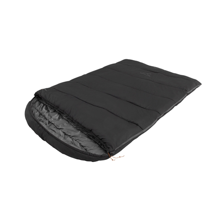 Easy Camp Raven Square Double 5°C | Sleeping Bag | 220 x 150 cm | Temperature -9 to 10 °C | Two-way open-end, L-shaped, autolock
