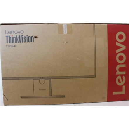 SALE OUT. Lenovo ThinkVision T27Q-40 27 2560x1440/HDMI/3Y Warranty | SALE OUT. Lenovo | T27Q-40 | 27 " | IPS | 16:9 | 120 Hz | 6 ms | 2560 x 1440 pixels | 350 cd/m² | HDMI ports quantity 1 | Eclipse Black | Warranty 3...