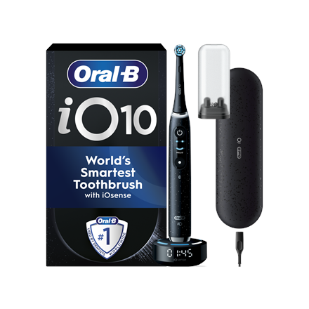 Oral-B Electric Toothbrush | iO10 Series | Rechargeable | For adults | Number of brush heads included 1 | Number of teeth brushing modes 7 | Cosmic Black Booster