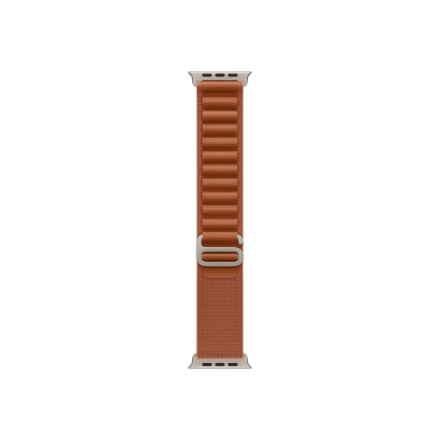 Apple 49mm Terra Cotta Alpine Loop - Medium - Natural Titanium Finish | Apple