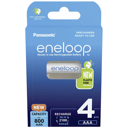 Panasonic | Rechargeable Batteries | ENELOOP BK-4MCDE/4BE | AAA | 800 mAh | 4 pc(s)