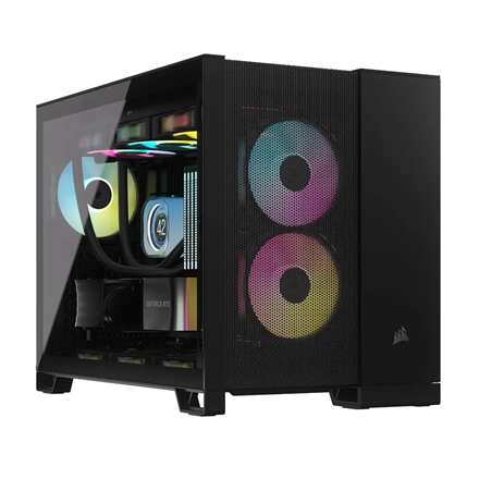 Corsair Dual Chamber PC Case | 2500D AIRFLOW | Mid Tower | Micro-ATX | Black